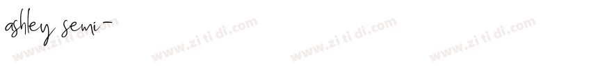 ashley semi字体转换
